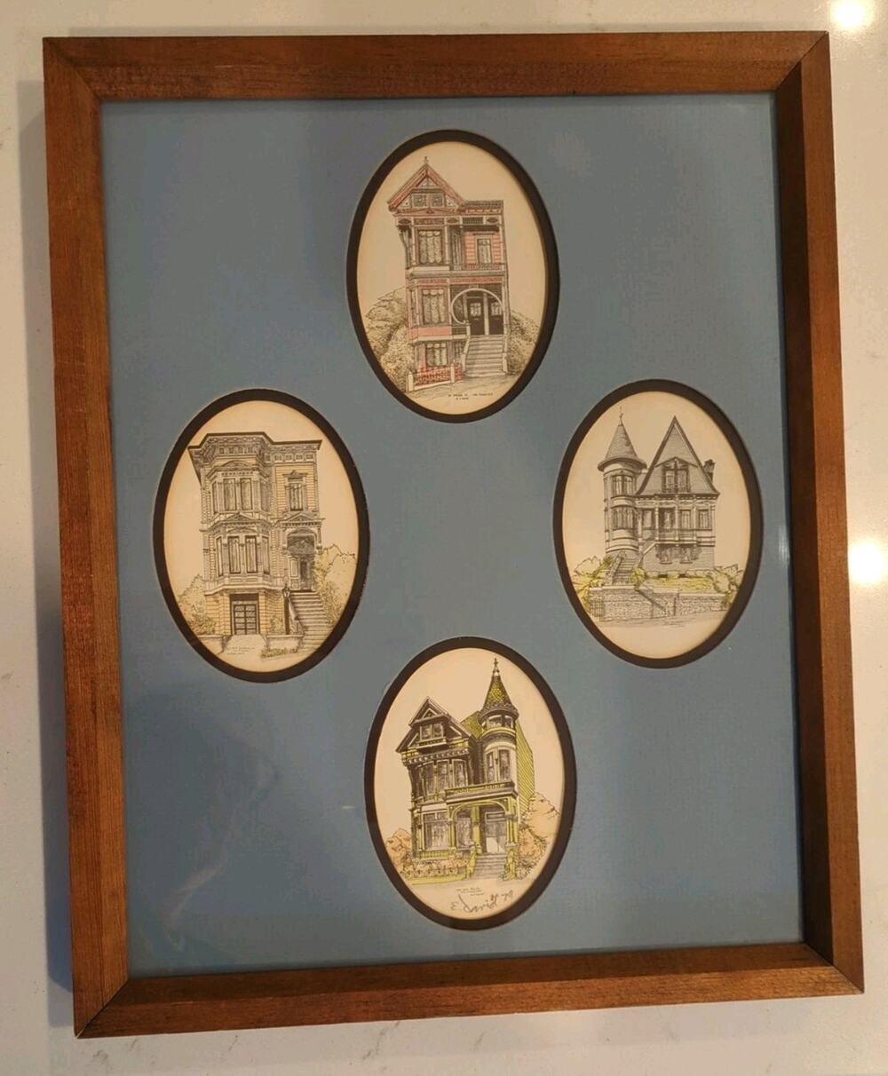 Vintage 1979 Eileen David SF Victorian Houses - Painted Ladies & Pacific Heights